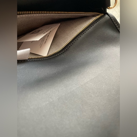 New! Coach Dinky Black Leather Bag - Picture 7 of 9